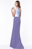 ColsBM Ariella Aster Purple Modest Fishtail One Shoulder Sleeveless Satin Sweep Train Bridesmaid Dresses