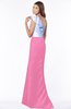 ColsBM Ariella Carnation Pink Modest Fishtail One Shoulder Sleeveless Satin Sweep Train Bridesmaid Dresses