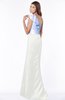 ColsBM Ariella Cloud White Modest Fishtail One Shoulder Sleeveless Satin Sweep Train Bridesmaid Dresses