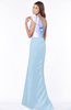 ColsBM Ariella Dream Blue Modest Fishtail One Shoulder Sleeveless Satin Sweep Train Bridesmaid Dresses