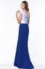 ColsBM Ariella Electric Blue Modest Fishtail One Shoulder Sleeveless Satin Sweep Train Bridesmaid Dresses