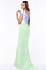 ColsBM Ariella Light Green Modest Fishtail One Shoulder Sleeveless Satin Sweep Train Bridesmaid Dresses