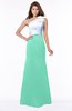 ColsBM Ariella Mint Green Modest Fishtail One Shoulder Sleeveless Satin Sweep Train Bridesmaid Dresses