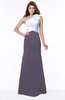 ColsBM Ariella Mulled Grape Modest Fishtail One Shoulder Sleeveless Satin Sweep Train Bridesmaid Dresses