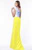 ColsBM Ariella Pale Yellow Modest Fishtail One Shoulder Sleeveless Satin Sweep Train Bridesmaid Dresses