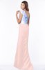 ColsBM Ariella Pastel Pink Modest Fishtail One Shoulder Sleeveless Satin Sweep Train Bridesmaid Dresses