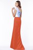 ColsBM Ariella Persimmon Modest Fishtail One Shoulder Sleeveless Satin Sweep Train Bridesmaid Dresses