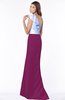 ColsBM Ariella Raspberry Modest Fishtail One Shoulder Sleeveless Satin Sweep Train Bridesmaid Dresses