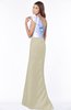 ColsBM Ariella Tan Modest Fishtail One Shoulder Sleeveless Satin Sweep Train Bridesmaid Dresses