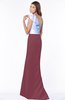 ColsBM Ariella Wine Modest Fishtail One Shoulder Sleeveless Satin Sweep Train Bridesmaid Dresses