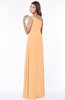 ColsBM Eliana Apricot Glamorous A-line Short Sleeve Zip up Chiffon Floor Length Bridesmaid Dresses