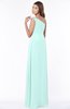 ColsBM Eliana Blue Glass Glamorous A-line Short Sleeve Zip up Chiffon Floor Length Bridesmaid Dresses