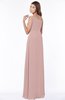 ColsBM Eliana Blush Pink Glamorous A-line Short Sleeve Zip up Chiffon Floor Length Bridesmaid Dresses