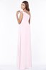 ColsBM Eliana Blush Glamorous A-line Short Sleeve Zip up Chiffon Floor Length Bridesmaid Dresses