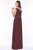 ColsBM Eliana Burgundy Glamorous A-line Short Sleeve Zip up Chiffon Floor Length Bridesmaid Dresses