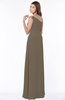 ColsBM Eliana Carafe Brown Glamorous A-line Short Sleeve Zip up Chiffon Floor Length Bridesmaid Dresses