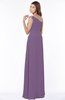ColsBM Eliana Chinese Violet Glamorous A-line Short Sleeve Zip up Chiffon Floor Length Bridesmaid Dresses