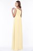 ColsBM Eliana Cornhusk Glamorous A-line Short Sleeve Zip up Chiffon Floor Length Bridesmaid Dresses