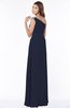 ColsBM Eliana Dark Sapphire Glamorous A-line Short Sleeve Zip up Chiffon Floor Length Bridesmaid Dresses