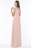 ColsBM Eliana Dusty Rose Glamorous A-line Short Sleeve Zip up Chiffon Floor Length Bridesmaid Dresses