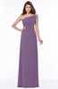 ColsBM Eliana Eggplant Glamorous A-line Short Sleeve Zip up Chiffon Floor Length Bridesmaid Dresses