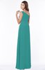 ColsBM Eliana Emerald Green Glamorous A-line Short Sleeve Zip up Chiffon Floor Length Bridesmaid Dresses