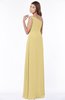 ColsBM Eliana Gold Glamorous A-line Short Sleeve Zip up Chiffon Floor Length Bridesmaid Dresses