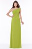 ColsBM Eliana Green Oasis Glamorous A-line Short Sleeve Zip up Chiffon Floor Length Bridesmaid Dresses