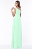 ColsBM Eliana Honeydew Glamorous A-line Short Sleeve Zip up Chiffon Floor Length Bridesmaid Dresses