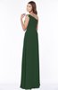 ColsBM Eliana Hunter Green Glamorous A-line Short Sleeve Zip up Chiffon Floor Length Bridesmaid Dresses