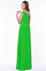 ColsBM Eliana Jasmine Green Glamorous A-line Short Sleeve Zip up Chiffon Floor Length Bridesmaid Dresses