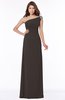 ColsBM Eliana Java Glamorous A-line Short Sleeve Zip up Chiffon Floor Length Bridesmaid Dresses