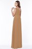 ColsBM Eliana Light Brown Glamorous A-line Short Sleeve Zip up Chiffon Floor Length Bridesmaid Dresses