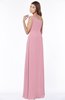 ColsBM Eliana Light Coral Glamorous A-line Short Sleeve Zip up Chiffon Floor Length Bridesmaid Dresses