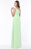 ColsBM Eliana Light Green Glamorous A-line Short Sleeve Zip up Chiffon Floor Length Bridesmaid Dresses