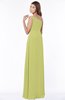 ColsBM Eliana Linden Green Glamorous A-line Short Sleeve Zip up Chiffon Floor Length Bridesmaid Dresses
