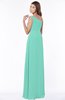 ColsBM Eliana Mint Green Glamorous A-line Short Sleeve Zip up Chiffon Floor Length Bridesmaid Dresses
