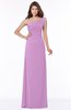 ColsBM Eliana Orchid Glamorous A-line Short Sleeve Zip up Chiffon Floor Length Bridesmaid Dresses