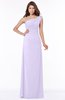 ColsBM Eliana Pastel Lilac Glamorous A-line Short Sleeve Zip up Chiffon Floor Length Bridesmaid Dresses