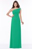 ColsBM Eliana Pepper Green Glamorous A-line Short Sleeve Zip up Chiffon Floor Length Bridesmaid Dresses