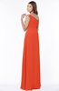 ColsBM Eliana Persimmon Glamorous A-line Short Sleeve Zip up Chiffon Floor Length Bridesmaid Dresses