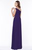 ColsBM Eliana Royal Purple Glamorous A-line Short Sleeve Zip up Chiffon Floor Length Bridesmaid Dresses