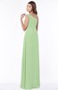 ColsBM Eliana Sage Green Glamorous A-line Short Sleeve Zip up Chiffon Floor Length Bridesmaid Dresses