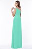 ColsBM Eliana Seafoam Green Glamorous A-line Short Sleeve Zip up Chiffon Floor Length Bridesmaid Dresses