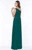 ColsBM Eliana Shaded Spruce Glamorous A-line Short Sleeve Zip up Chiffon Floor Length Bridesmaid Dresses