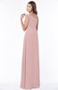 ColsBM Eliana Silver Pink Glamorous A-line Short Sleeve Zip up Chiffon Floor Length Bridesmaid Dresses