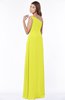 ColsBM Eliana Sulphur Spring Glamorous A-line Short Sleeve Zip up Chiffon Floor Length Bridesmaid Dresses