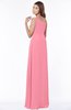 ColsBM Eliana Watermelon Glamorous A-line Short Sleeve Zip up Chiffon Floor Length Bridesmaid Dresses