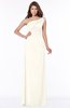 ColsBM Eliana Whisper White Glamorous A-line Short Sleeve Zip up Chiffon Floor Length Bridesmaid Dresses