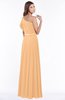 ColsBM Alexia Apricot Modest A-line Zip up Chiffon Floor Length Ruching Bridesmaid Dresses